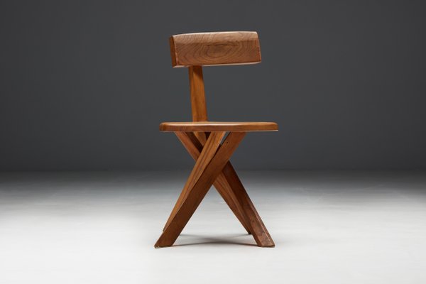 French S34 Dining Chair by Pierre Chapo, 1970s for sale at Pamono