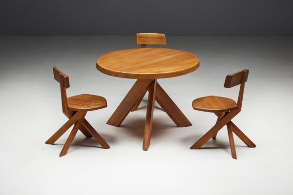 French S34 Dining Chair by Pierre Chapo, 1970s for sale at Pamono