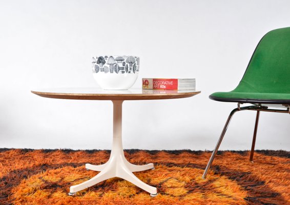 Low Mid-Century White Model 5452 Coffee or Side Table by George