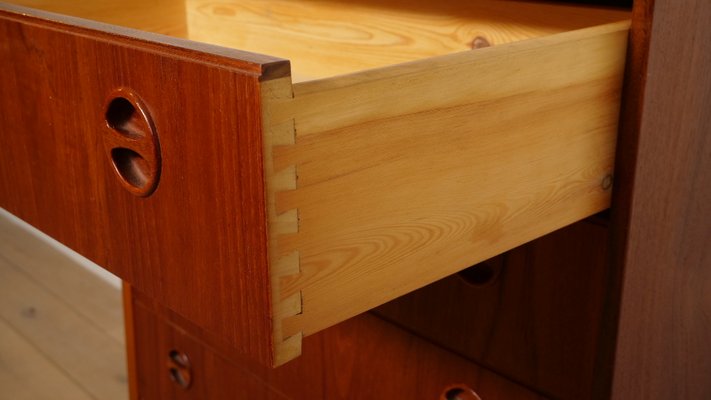 Vintage Chest of Drawers in Teak, 1950s for sale at Pamono