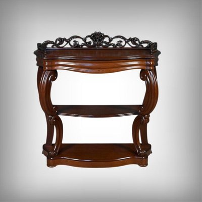 Napoleon III Mahogany Console Table, Late 19th Century for sale at