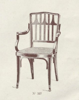 Nr.327 Office Chair by Kolo Moser for J.J.kohn, 1902 for sale at