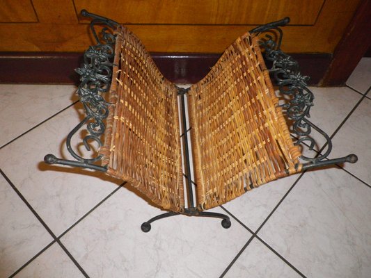 Magazine Racks in Wrought Iron, Wicker and Twisted Wire, France