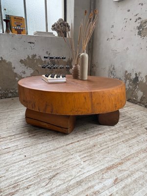 Brutalist Log Coffee Table, 1950s for sale at Pamono