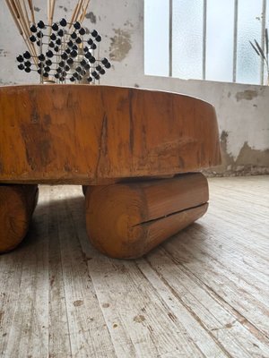 Brutalist Log Coffee Table, 1950s for sale at Pamono