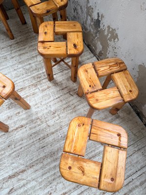 Stools by Olof Ottelin, Finland, 1950, Set of 6 for sale at Pamono