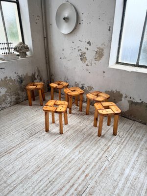 Stools by Olof Ottelin, Finland, 1950, Set of 6 for sale at Pamono