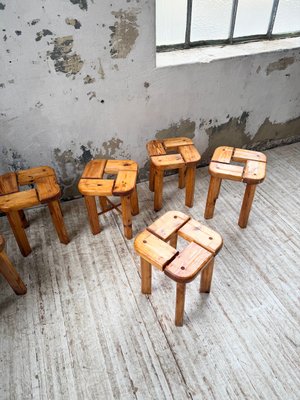 Stools by Olof Ottelin, Finland, 1950, Set of 6 for sale at Pamono