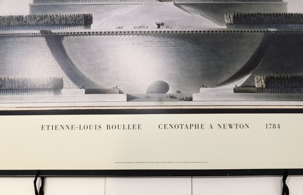 Cenotaph à Newton Poster by Étienne-Louis Boullée, 1784 for sale