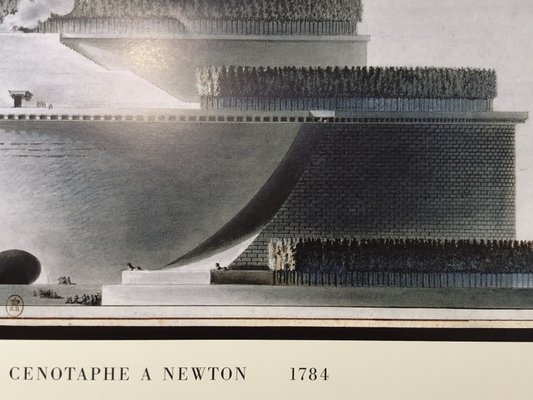 Cenotaph à Newton Poster by Étienne-Louis Boullée, 1784 for sale