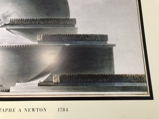 Cenotaph à Newton Poster by Étienne-Louis Boullée, 1784 for sale