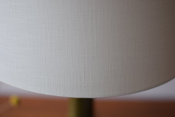 Scandinavian Table Lamp in Moss Green & Blue by Per Linnemann Schmidt for Palshus, 1960s Scandinavian Table Lamp in Moss Green & Blue by Per Linnemann Schmidt for Palshus, 1960s