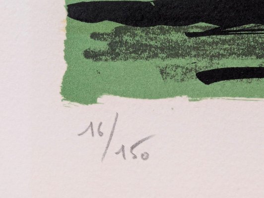 Bernard Buffet, Saint-Servan, The Solidor Tower, 1985, Lithograph