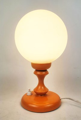 Lampe De Table Vintage Sputnik Années 1970 - Style Space Age - Télescopique Chromé Et Rouge