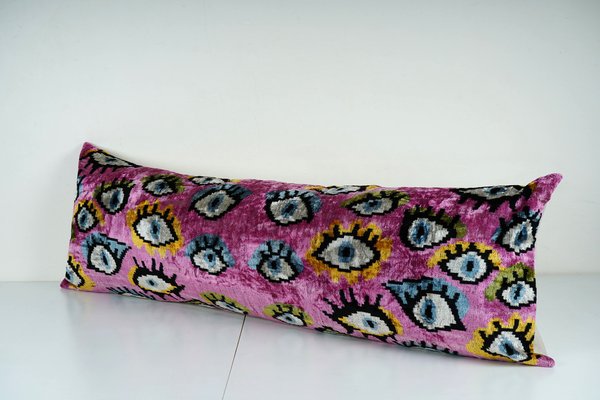 Oreiller Long Turc En Laine – 8x48 Pouces, Motif Géométrique, Coussin Lombaire Ou Décoration