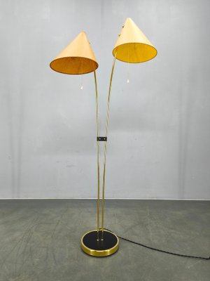 Mid-Century Japanese Style Brass Floor Lamp, 1960s for sale at Pamono