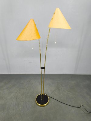 Mid-Century Japanese Style Brass Floor Lamp, 1960s for sale at Pamono