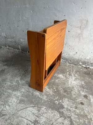 Bureau D'écolier Vintage En Bois Et Métal – Pliant, Sans Marque, Idéal Pour Espace Réduit Ou Déco