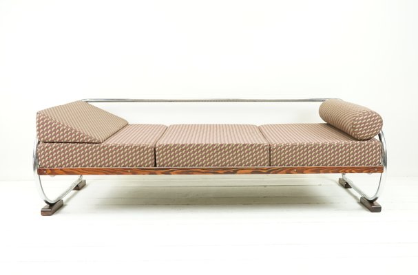 Bauhaus Daybed Sofa In Fabric From Gottwald 1930s