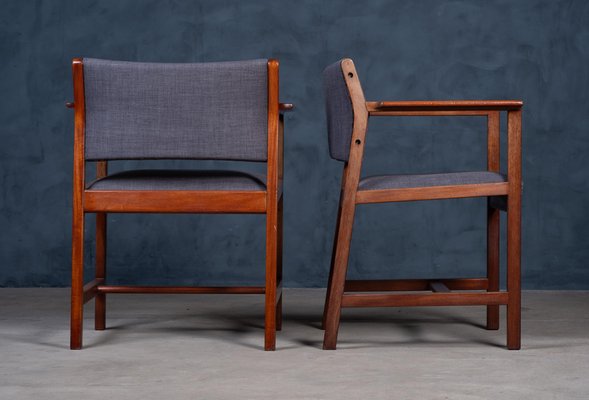 Model BM73 Armchairs by Børge Mogensen for Fredericia, 1960s, Set