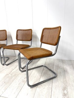Model B32 Cesca Chairs by Marcel Breuer for Thonet, 1970s, Set of