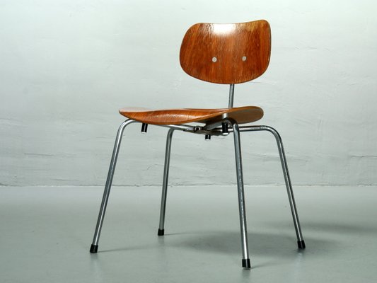 vintage se 68 su teak stacking chair by egon eiermann for wilde