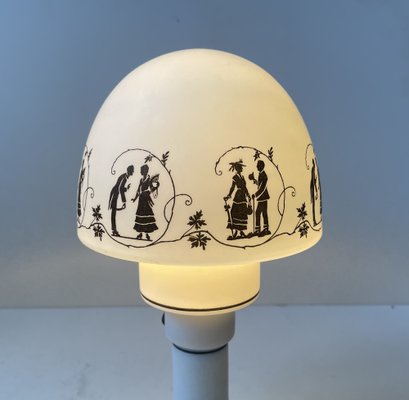 2 Paires De Lampes Vintage Dar Lighting En Verre Blanc - Style Rétro & Contemporain, Occasion
