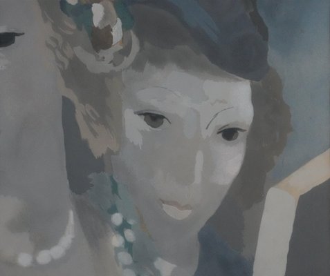 版画 Marie Laurencin lithograph XX/L Marie Laurencin, Jeunes filles aux perles, Lithograph for sale at