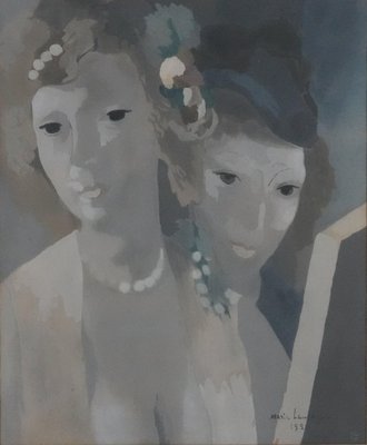 Marie Laurencin, Jeunes filles aux perles, Lithograph for sale at