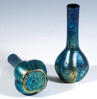 Art Nouveau Ruby Papillon Soliflore Vases from Loetz, Austria