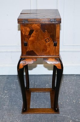 Antique Japanese Marquetry Game Table, 1800s for sale at Pamono