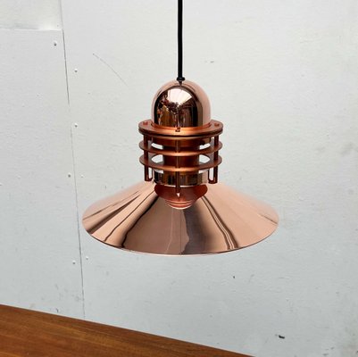 Vintage Danish Copper Nyhavn Pendant Lamp by Alfred Homann and Ole