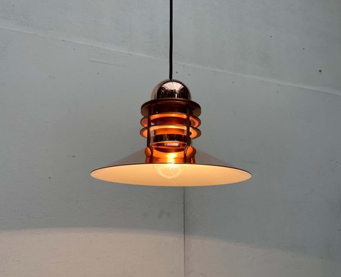 Vintage Danish Copper Nyhavn Pendant Lamp by Alfred Homann and Ole