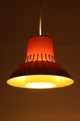 Danish Space Age Pendant Lamp in Yellow by Svend Middelboe for