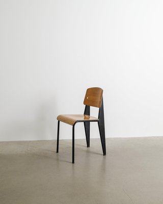 Mid-Century Modren French Standard Metropole 305 Dining Chair by Jean Prouvé, 1950s for sale at Pamono