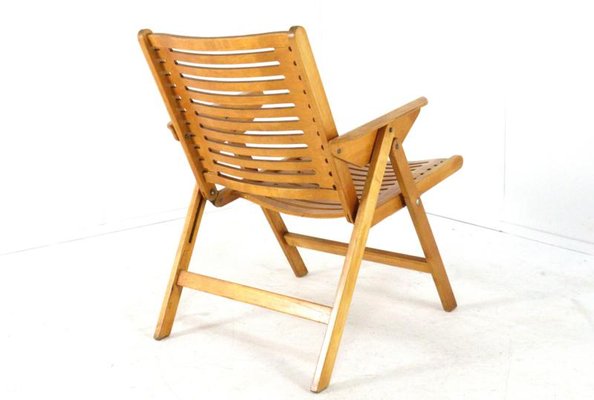 REX KRALJ 折り畳み ロッキング チェア Model Rex Folding Chair by Niko Kralj for Stol Kamnik for sale at