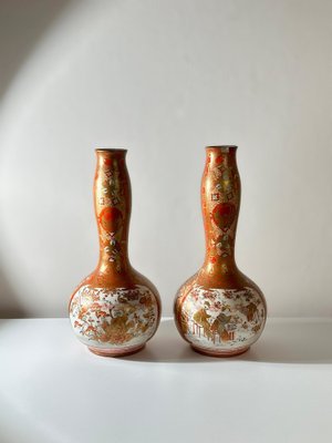 Antique Japanese Vases, 1890, Set of 2 for sale at Pamono