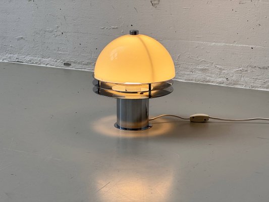 Lampe Space age en céramique et métal chromé - 1960/1970. - SPOT