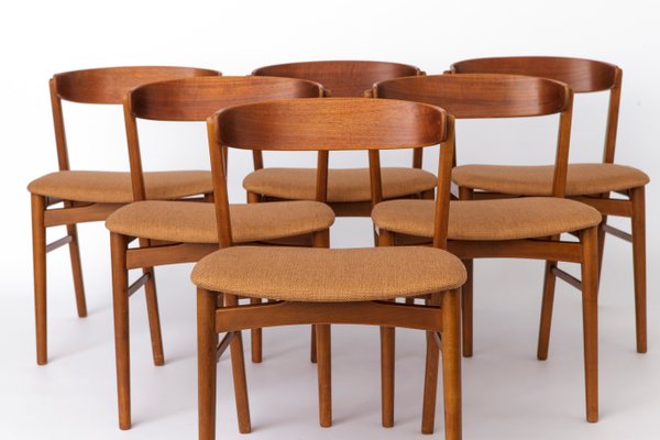 Vintage Danish Dining Chairs in Teak from Farstrup Møbler, Set of