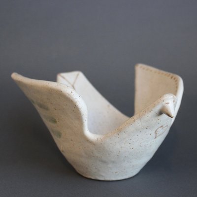 Lot De 3 Pots Céramique Vintage Italiens – Avec Couvercle – Années 70 – Blanc