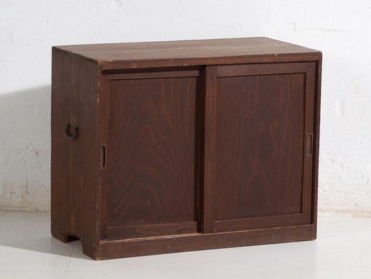 ※時刻表　asian vintage cabinet Antique Japanese Sliding Door Cabinet for sale at Pamono