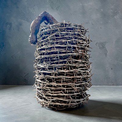 The Escape Sculpture, Late 20th Century, Barbed Wire and Bronze