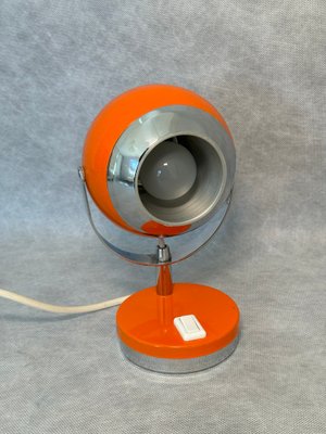 LAMPE VINTAGE EYEBALL GRIS CLAIR SPACE AGE