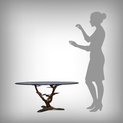 Bonsai Coffee Table attributed to Willy Daro, 1970s for sale at Pamono