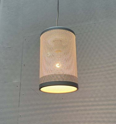Suspension Laiton Et Céramique Perforée Blanche - 30 Cm - Made In Italy - Arterameferro - Neuve