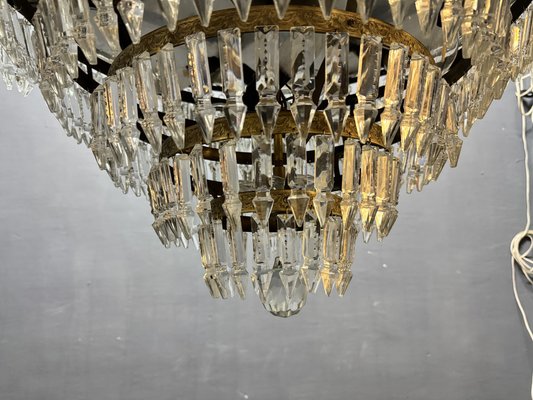 lUstre de plexi de verre de glace du milieu du siècle par Kalmar