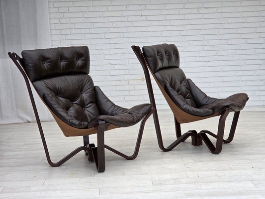 Norwegian Viking Lounge Chair by Jim Myrstad, 1970s for sale at Pamono