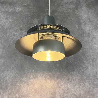 Suspension Vintage chrome et verre 3 feux/luminaire vintage/suspension