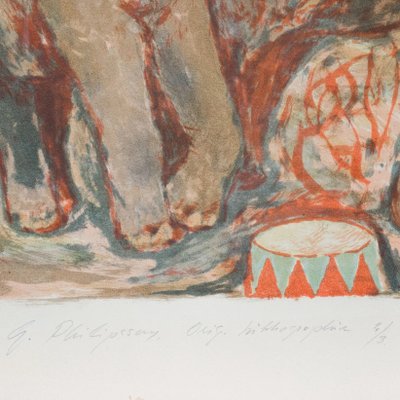 Automate éléphant De Cirque JW-WAGNER – Tôle Lithographiée – Allemagne 1960 – Occasion