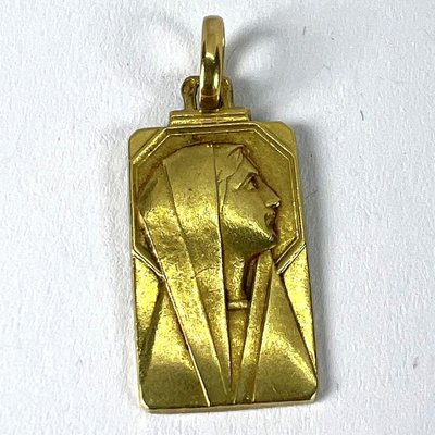 SUPERBE MÉDAILLE ANCIENNE ART NOUVEAU sacré cœur Montmartre en plaqué